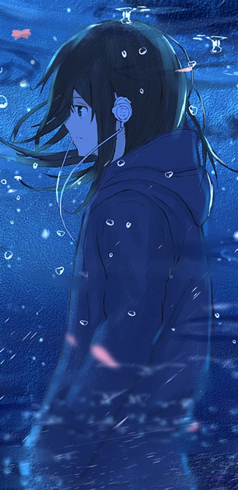1440x2960 Anime Girl Reflection Water Samsung Galaxy Note 98 S9s8s8