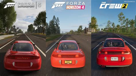 Forza Motorsport 5 Vs Forza Horizon 4 Vs The Crew 2 Mitsubishi