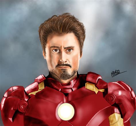 Iron Man Without Mask By Nandonunes On Deviantart