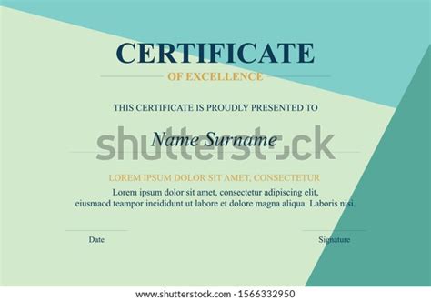 Creative Certificate Appreciation Award Template Stock Vector Royalty