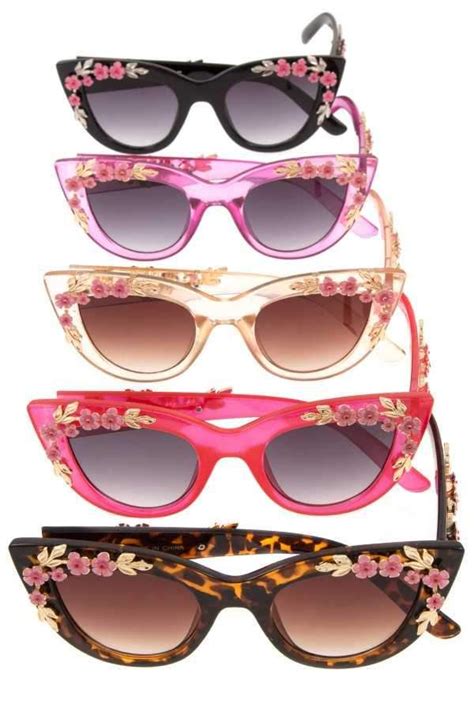 acrylic floral framed sunglasses pack glasses sunglasses glam