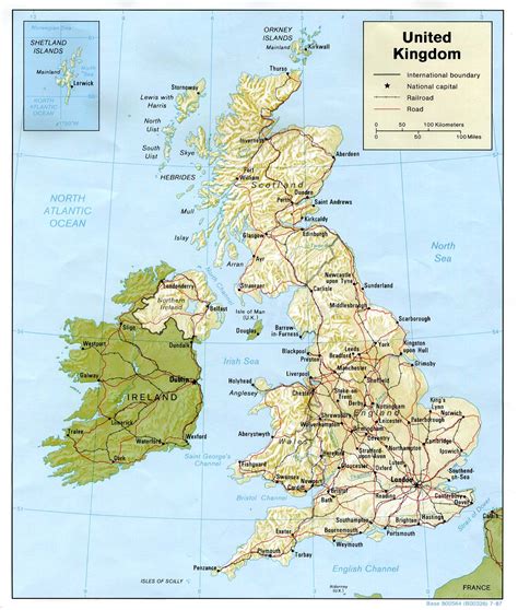 Maps Of The United Kingdom Detailed Map Of Great Britain In English