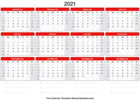 Or use our monthly, weekly, or daily calendar template. 2021 Calendar