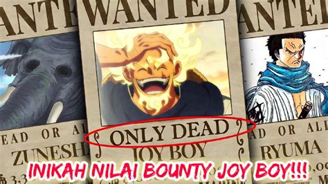 One Piece Inikah Nilai Bounty Joy Boy Semasa Dia Hidup Youtube
