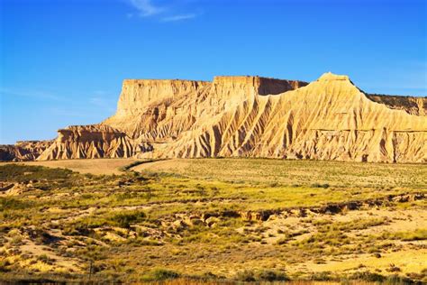 Cliffs At Semi Desert Landscape Stock Image Image Of Bardenas Ridge