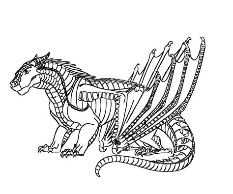 Wings Of Fire Dragon Coloring Page Coloring Home
