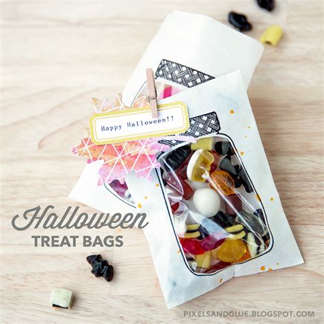 Pixels And Glue — Sweet Treats Cute Halloween Treat Bags