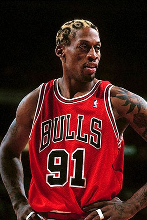 Chicago Bulls Dennis Rodman 1995 1998 Dennis Rodman Nba Players