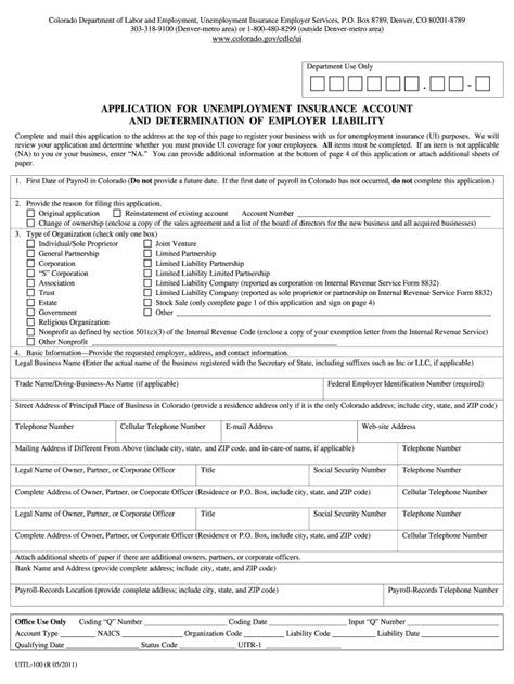 Unemployment Ui Colorado Fill Online Printable Fillable Blank
