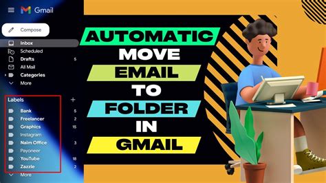 How To Automatically Move Email To Folder In Gmail Youtube