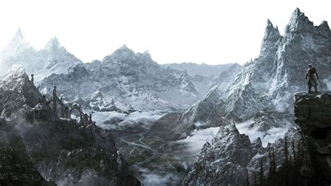 Skyrim Mountains Transparent Background By Sosinizter On Deviantart