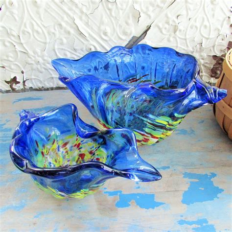 Large Confetti Art Glass Bowls Etsy