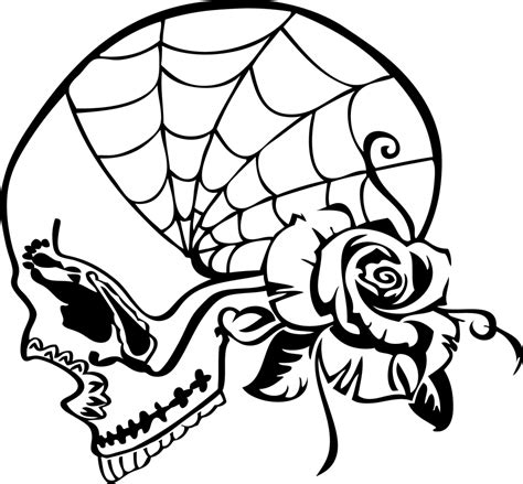 Cool Coloring Pages ⋆ Coloringrocks Skull Coloring Pages Cool