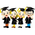 Graduation Cartoon Clipart Ceremony Graduate Child Clip