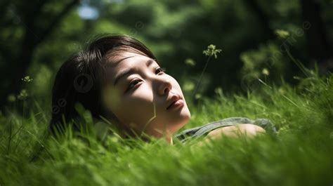 若い女性 横たわる 横になる 中に ∥ 草イラスト 芝生に寝そべる女性 Hd写真撮影写真 肌背景画像素材無料ダウンロード Pngtree