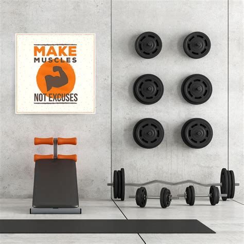 Make Muscles Not Excuses Gym Motivation Quotes Ezposterprints
