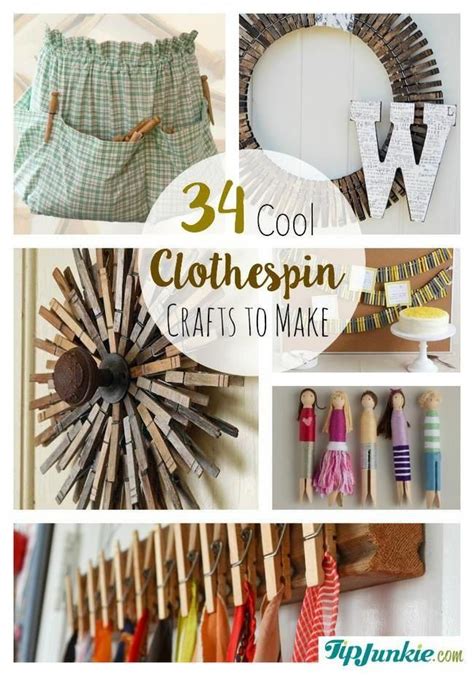 34 Cool Clothespin Crafts To Make Clothespin Art Clothes Pin Crafts
