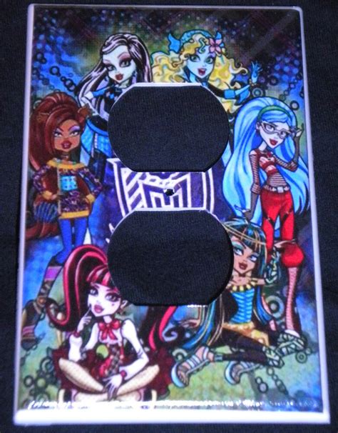 Home shop by character tv & movies monster high. MONSTER HIGH OUTLET COVER Girls Room Decor Outlet Plate ...