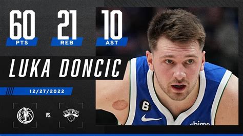 Nba Players React To Luka Doncic Putting Up 60 Point Triple Double In
