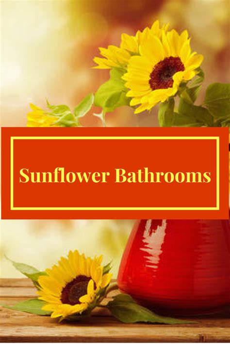 Bathroom accessories help transform a nice bathroom into a dream bathroom space! Sunflower bathroom accessories to light up your space ...