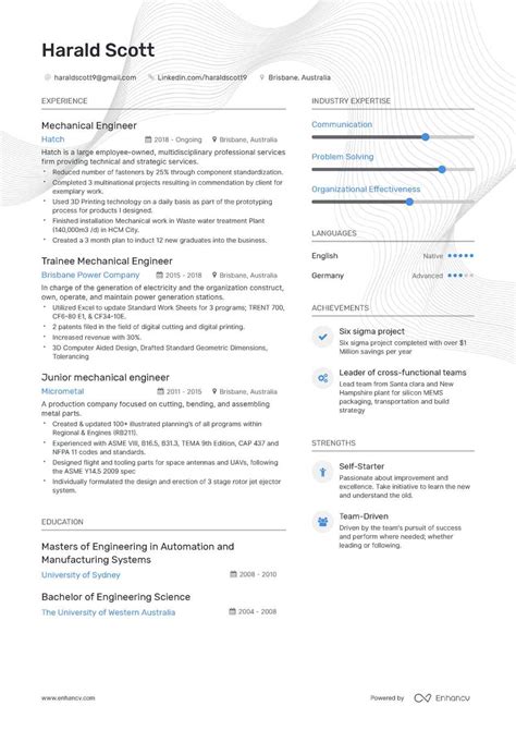 The customer requirements were gathered through meetings with the sponsors and can be seen in appendix b. Mechanical Engineer Resume | Mt Home Arts