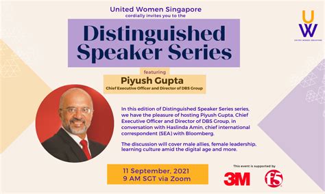 Distinguished Speaker Series United Women Singapore