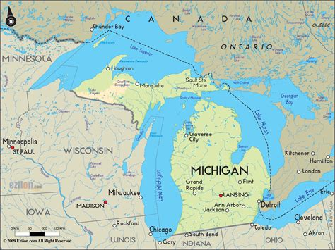31 Lake Michigan On A Map Maps Database Source
