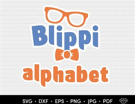 Instant Download Blippi Font Svg Blippi Alphabet Blippi Etsy India