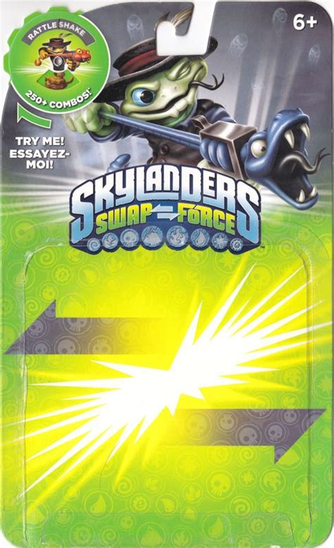 Skylanders Swap Force Rattle Shake 2013 Wii U Box Cover Art
