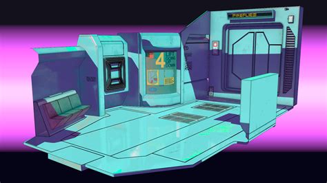 Artstation Space Station Interior