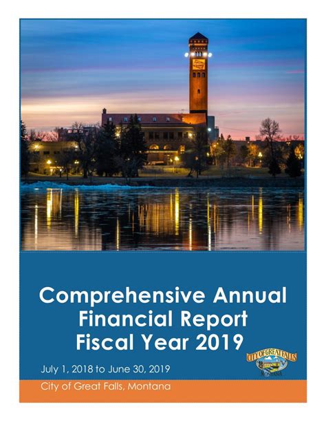 2019 Annual Comprehensive Financial Report Acfr City Of Great Falls