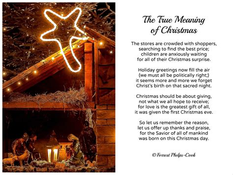 Pin By Forrest Cook On My Poetry True Meaning Of Christmas Christmas
