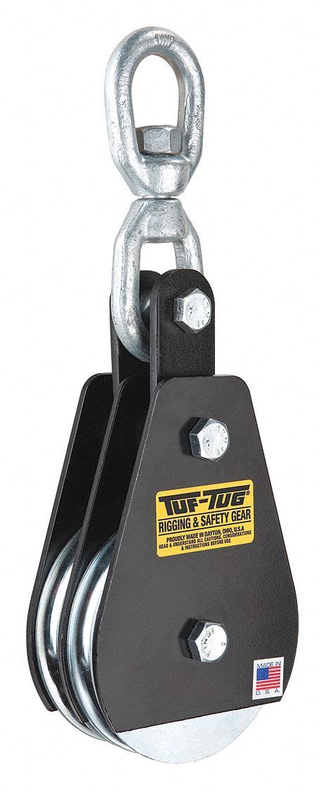 Tuf Tug Designed For Wire Rope Swivel Eye Double Sheave Blocks