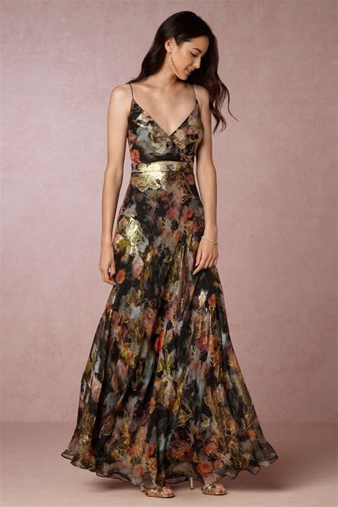 Metallic Floral Maxi Dress For Fall Wedding Guest Attire New Dresses