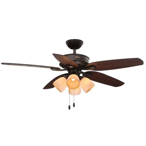 Fan housing are best home depot fan oil remotehunter outdoor ceiling fans with remote fans hunter ceiling fans harbor breeze ceiling fan parts how to. Hunter Channing 52 in. Indoor New Bronze Ceiling Fan with ...