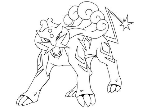 Raikou 5 Coloring Page Free Printable Coloring Pages For Kids