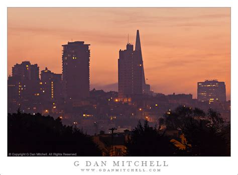 Photograph San Francisco Skyline Pre Dawn Sky G Dan Mitchell