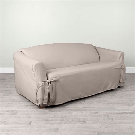 Serta 100 Cotton Duck Relaxed Fit Furniture Slipcovers Box Cushion