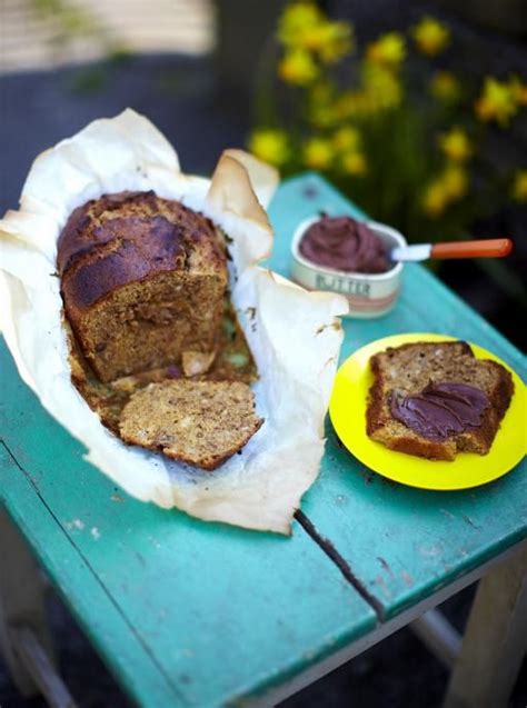 Stir in the bicarbonate of soda, which will fizz, and set. Walnut & banana loaf | Recipe | Recipes, Jamie oliver ...