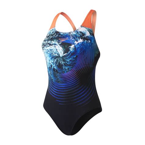 Speedo Endurance Plus Stormflow Digital Powerback Ladies Swimsuit