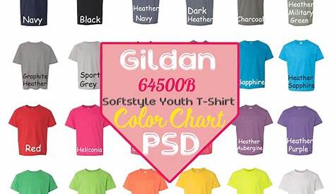 gildan softstyle colors chart