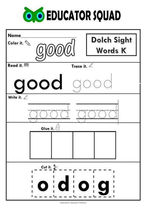 220 Dolch Sight Word Kindergarten 3rd Grade Dolch Sight Word Worksheets