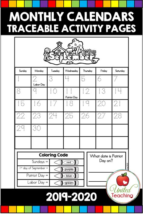 Printable Blank Calendar For Kindergarten 2024 Calendar 2024 All Holidays