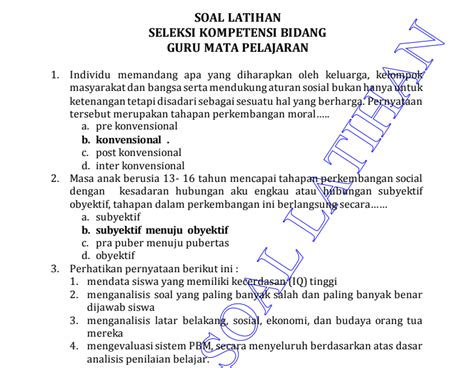 Seleksi kompetensi dasar (tkd) merupakan salah satu tahapan seleksi cpns 2019 yang dilaksanakan setelah pelamar dinyatakan lulus tujuan : Materi Soal SKB Guru Kelas CPNS 2020 (Seleksi Kompetensi ...