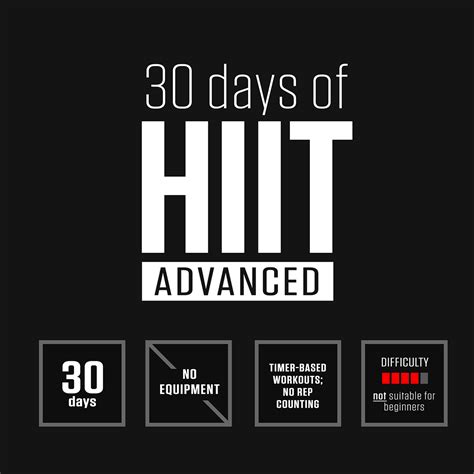 30 Days Of Hiit Advanced