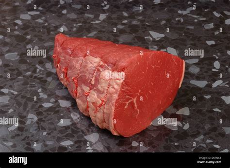 Corner Cut Topside Of Beef Stock Photo Alamy