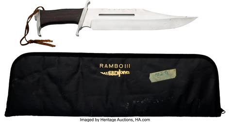 Rambo Iii Gil Hibben Prop Bowie Knife Movietv Memorabilia Lot