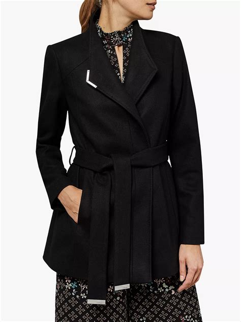 Ted Baker Drytaa Wool Short Belted Wrap Coat At John Lewis And Partners
