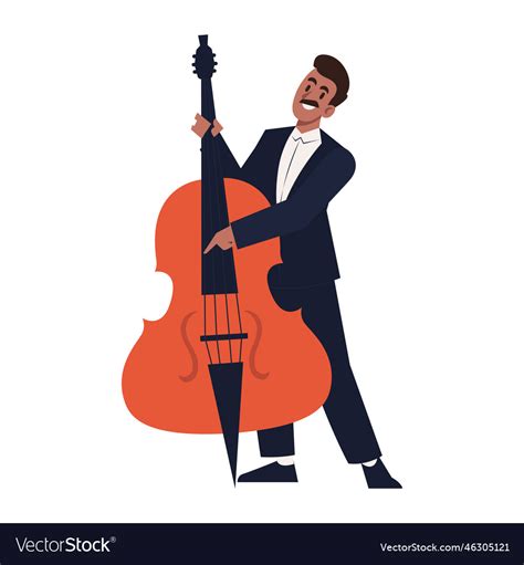 Musician With Cello Royalty Free Vector Image Vectorstock