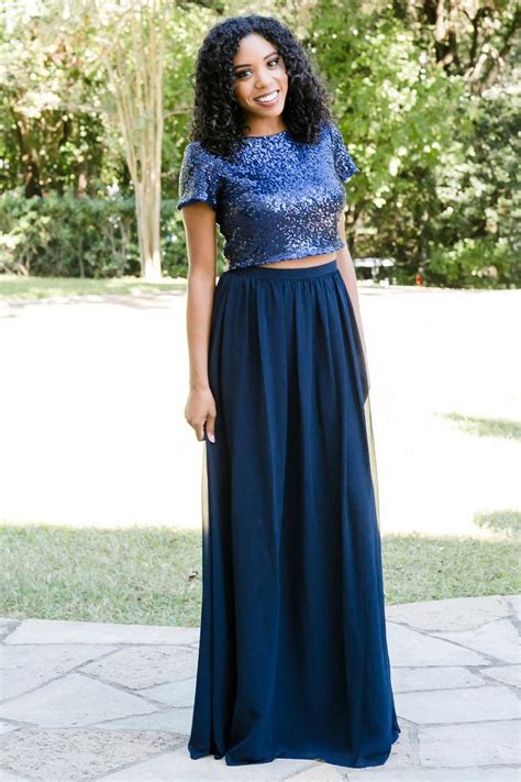 Bridesmaid Maxi Skirt Long Navy Blue Chiffon Skirt Etsy Made To Order